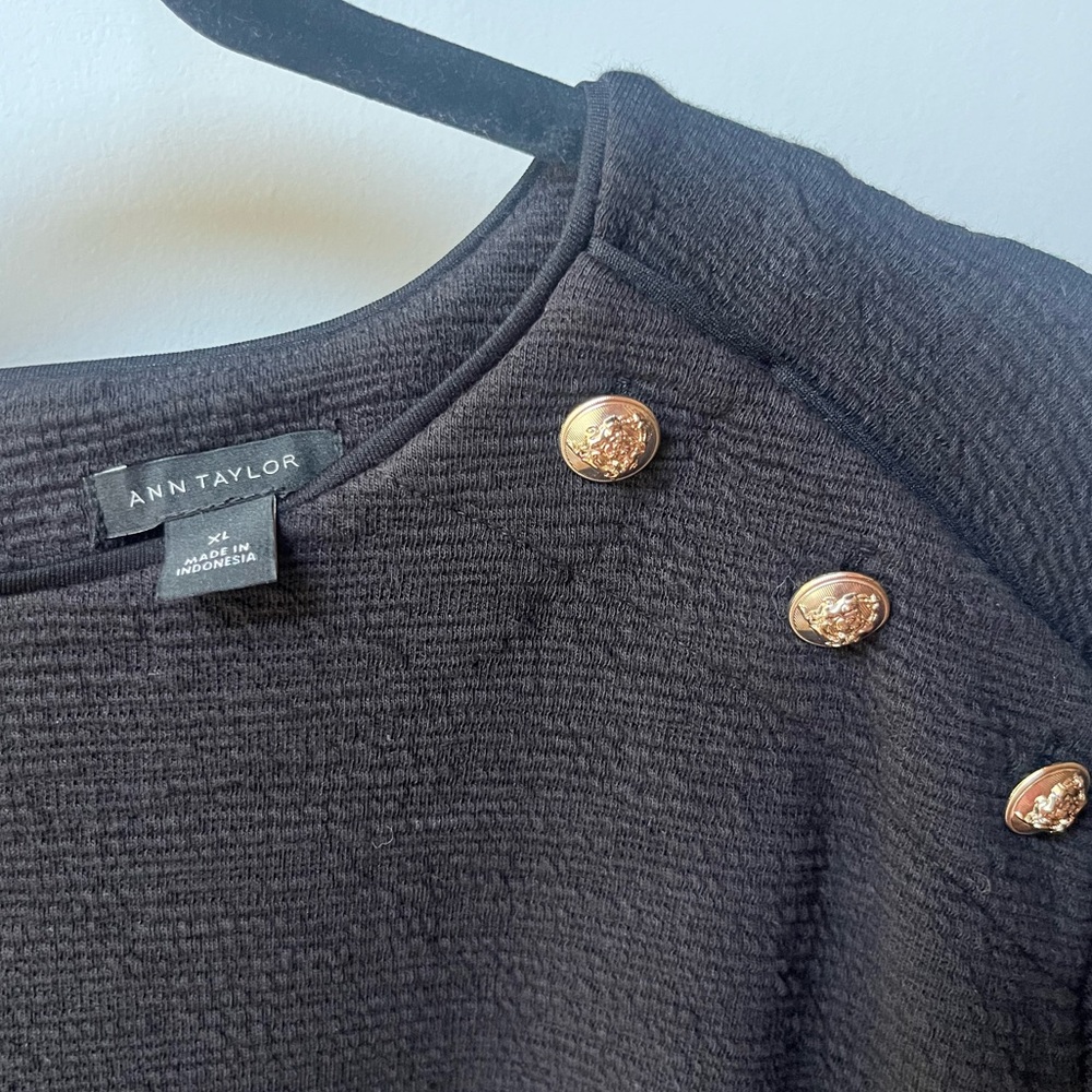 Ann Taylor Textured Shift Dress Sz XL